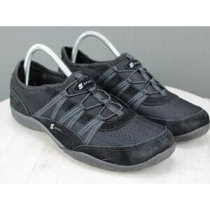 Sport Black Slip On Walking Shoes Mens Size 10 Lightweight Comfort